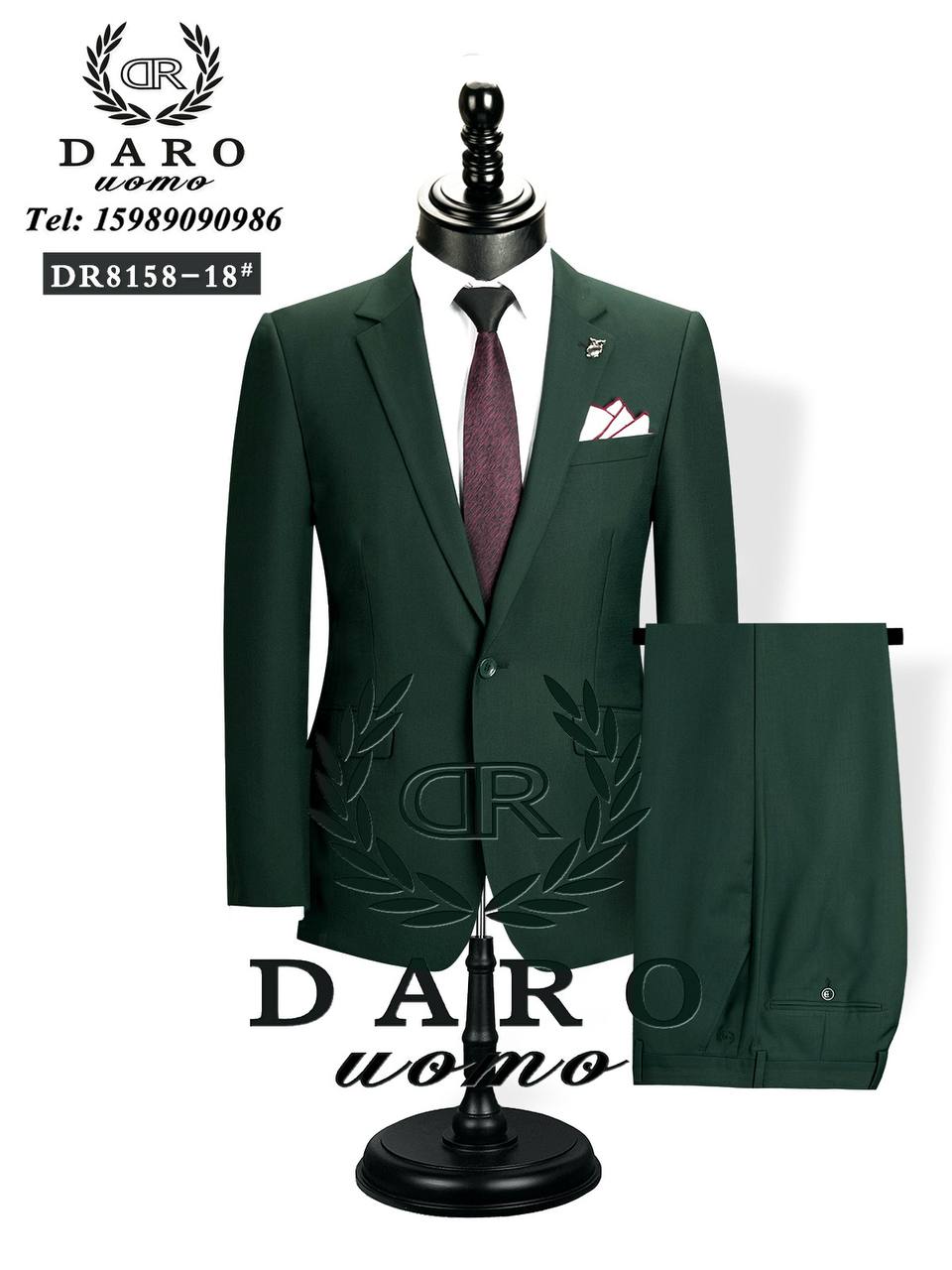 Army green DARO 2-piece suit
